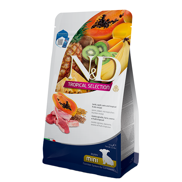 Farmina N&D Tropical Puppy Mini Sucha Karma Dla Szczeniąt z Jagnięciną