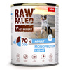 Raw Paleo Adult Monoprotein Light 6x800g Bezzbożowa Mokra Karma z Dorszem Dla Psów z Tendencją Do Nadwagi