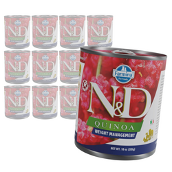 Farmina N&D Dog Quinoa Weight Management 12x285g Mokra Karma z Jagnięciną Dla Psa Redukcja Masy Ciała