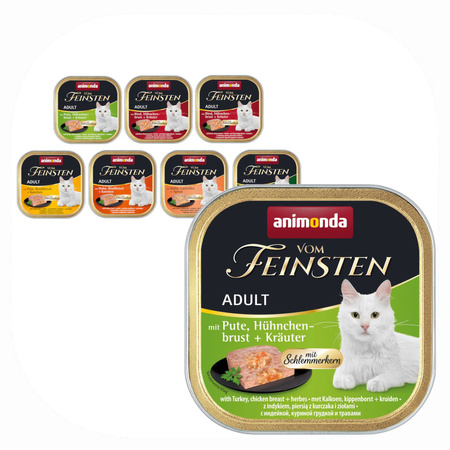 Animonda Vom Feinsten Adult 8x100g Mokra Karma dla Kota Mix Smaków dla Smakosza