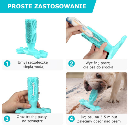 Gryzak Zabawka Dentystyczna Do Zębów Dla Psa L Kolor Turkusowy