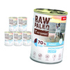 Raw Paleo Adult Monoprotein Light 6x400g Bezzbożowa Mokra Karma z Dorszem Dla Psów z Tendencją Do Nadwagi