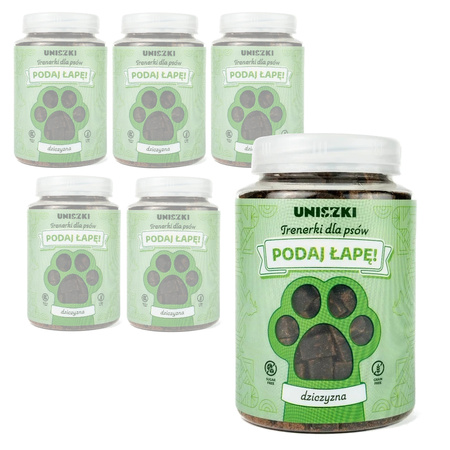 Uniszki Trenerki Dziczyzna 6x150g Przysmak Treningowy Dla Psa