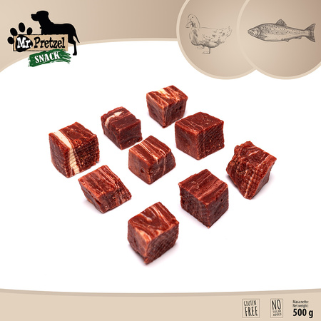 Mr. Pretzel Przysmak Dla Psa Kostki Z Kaczki I Ryby 500g