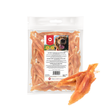 MACED Pierś z Kurczaka Na Patyku Ze Skóry Wołowej 4x250g Psa