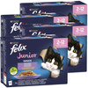 Felix Fantastic Junior Karma Dla Kociąt Wybór Smaków W Galaretce 4,08kg (48x85g) Wołowina Kurczak Sardynka Łosoś