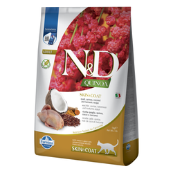Farmina N&D Cat Quinoa Skin & Coat Quail 5kg Sucha Karma z Przepiórką Dla Kota Zdrowa Skóra i Sierść