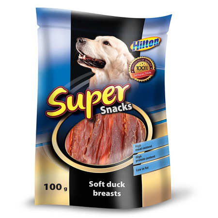 Hilton Miękkie Filety Piersi z Kaczki 100g Przysmak Dla Psa