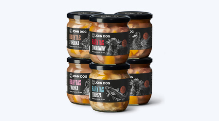 John Dog RARYTAS premium KRÓLIK z dynią i algami morskimi 380g przysmak dla psa