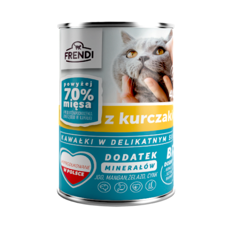 Frendi 24x400g Mokra Karma Dla Kota Kawałki W Delikatnym Sosie Mix Smaków