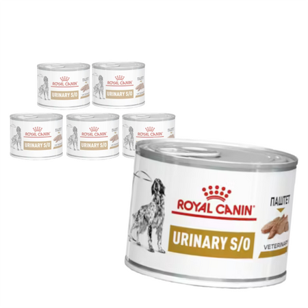 Royal Canin Veterinary Urinary S/O Loaf 6x200g Karma Pasztet Dla Psów Na Kamienie Struwitowe + GRATIS Przysmak 230g