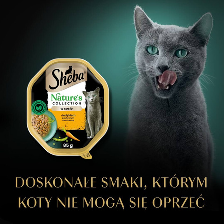 Sheba Nature's Collection 44x85g Karma Dla Kota Z Indykiem I Marchewką Sos