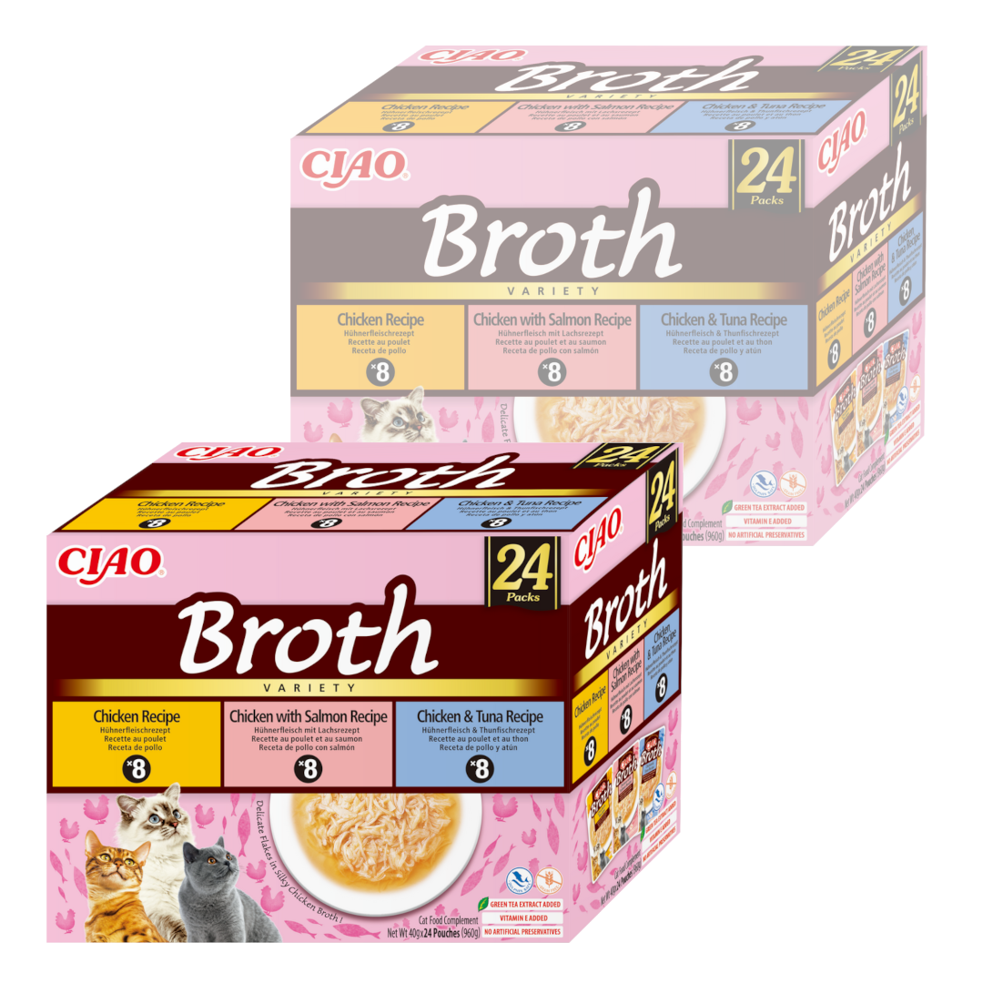 Inaba Cat Ciao Broth Uzupełniająca Karma Dla Kota Mix Smaków.