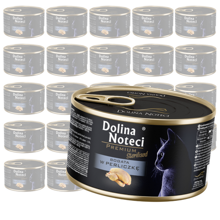 Dolina Noteci Premium Sterilised 24x185g Mokra Karma Dla Kota Po Sterylizacji Bogata w Perliczkę