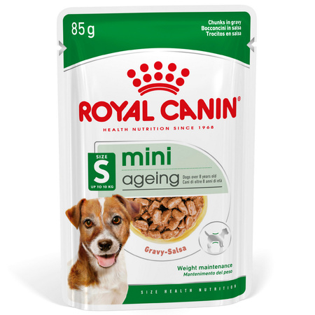 Royal Canin Mini Ageing 12+ 12x85g Karma Mokra Kawałki W Sosie Dla Psów Dojrzałych Po 12 Roku Życia Ras Małych