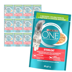 Purina One Sterilcat 12x85g Mokra Karma Dla Kotów Sterylizowanych Z Indykiem I Zieloną Fasolką