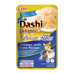 Inaba Cat Dashi Delights Delicate Flakes 40g Karma Uzupełniająca Dla Kota Z Kurczakiem I Tuńczykiem