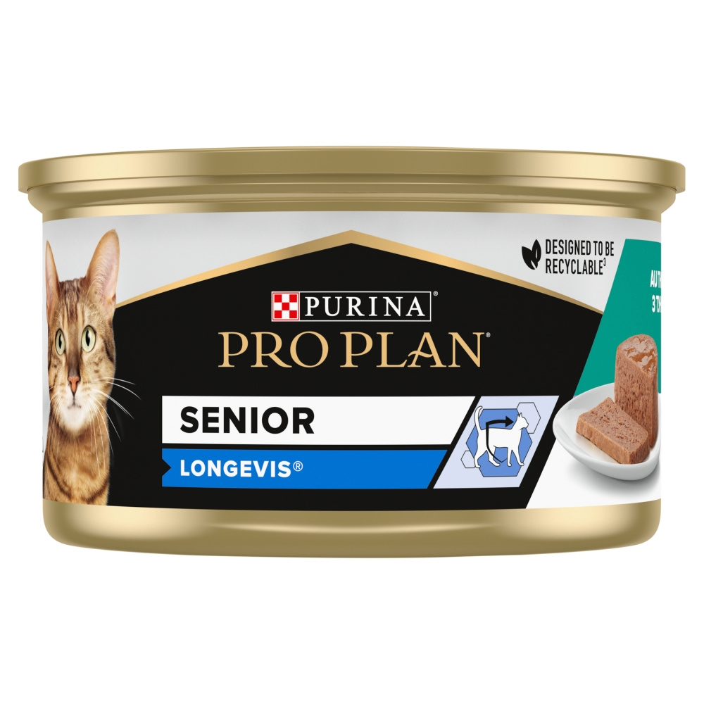 Purina Pro Plan Senior Longevis Mokra Karma Dla Starszych Kotów Mus Z Tuńczykiem