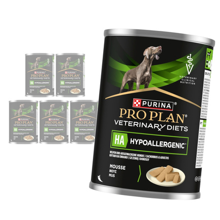 Purina Pro Plan Veterinary Diets Ha Hypoallergenic 6x400g Morka Karma Dla Psów Mus