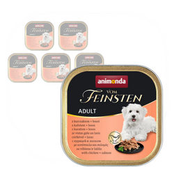 Animonda Vom Feinsten Adult 6x150g Mokra Karma Dla Psa z Kurczakiem i Łososiem w Sosie