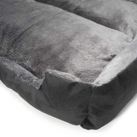 Legowisko prostokątne dla psa XL 110x82cm CZARNE z wyjmowaną poduszką 104x68cm