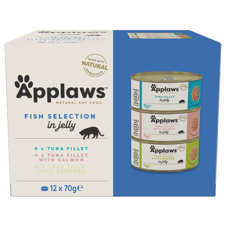 Applaws Cat Mokra Karma Dla Kota Multipack 12x70g Mix Smaków z Rybą w Galaretce