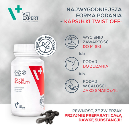 Suplementy dla psa i kota VetExpert Joints & Mobility STAWY I MOBILNOŚĆ 30 kapsułek