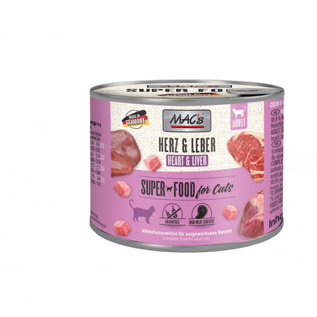 MAC's 12x200g Bezzbożowa Mokra Karma Dla Dorosłych Kotów Mix 6 Smaków