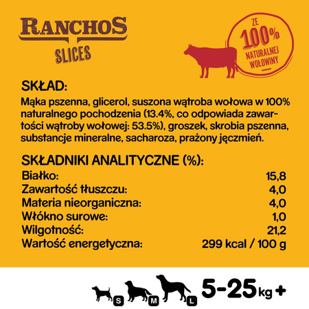 Pedigree Ranchos Slices 8x60g Przysmaki Dla Psa Z Wołowiną