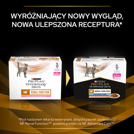 Purina Pro Plan Veterinary Diets NF Renal Function Mokra Karma Dla Kota Z Łososiem 10x85g Niewydolność Nerek
