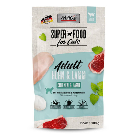 MAC's Mokra Karma Dla Kota Mix Smaków 12x100g Kurczak Kaczka Krewetki Jagnięcina Cielęcina Wołowina