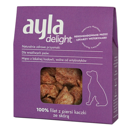 Ayla Delight Filet z Piersi Kaczki ze Skórą 28g Liofilizowany Przysmak Dla Psa 100% Mięsa