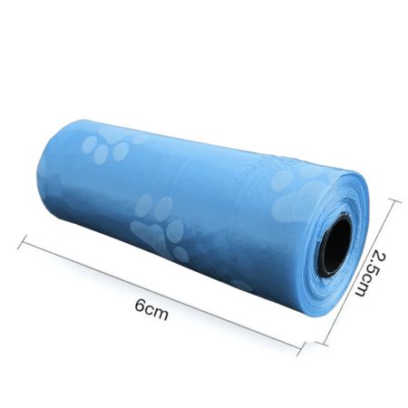 Worki Na Psie Odchody 15 Sztuk W Rolce Niebieskie