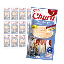 Inaba Cat Churu Senior Tuna Recipe 48x14g Kremowy Przysmak Dla Starszego Kota Pasta z Tuńczykiem