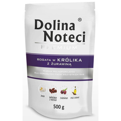 Dolina Noteci PREMIUM bogata w królika z żurawiną saszetka 500 g Mokra karma dla psa