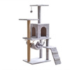 Drapak Drzewko Domek Dla Kota 120cm z Hamakiem Szary