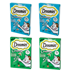 Dreamies Creamy 16x10g Kremowy Przysmak Dla Kotów Mix Smaków