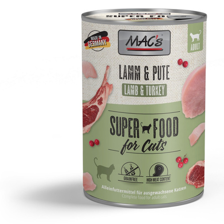 MAC's Cat Mokra Karma Dla Kota Jagnięcina Indyk 6x400g