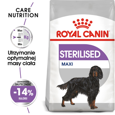 Royal Canin CCN Maxi Sterilised 3kg Karma Sucha Dla Psów Dorosłych Ras Dużych Sterylizowanych