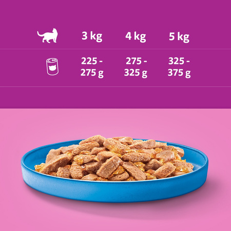 WHISKAS 1+ z Tuńczykiem w Galaretce 24x400 g Puszka Mokra karma dla kota