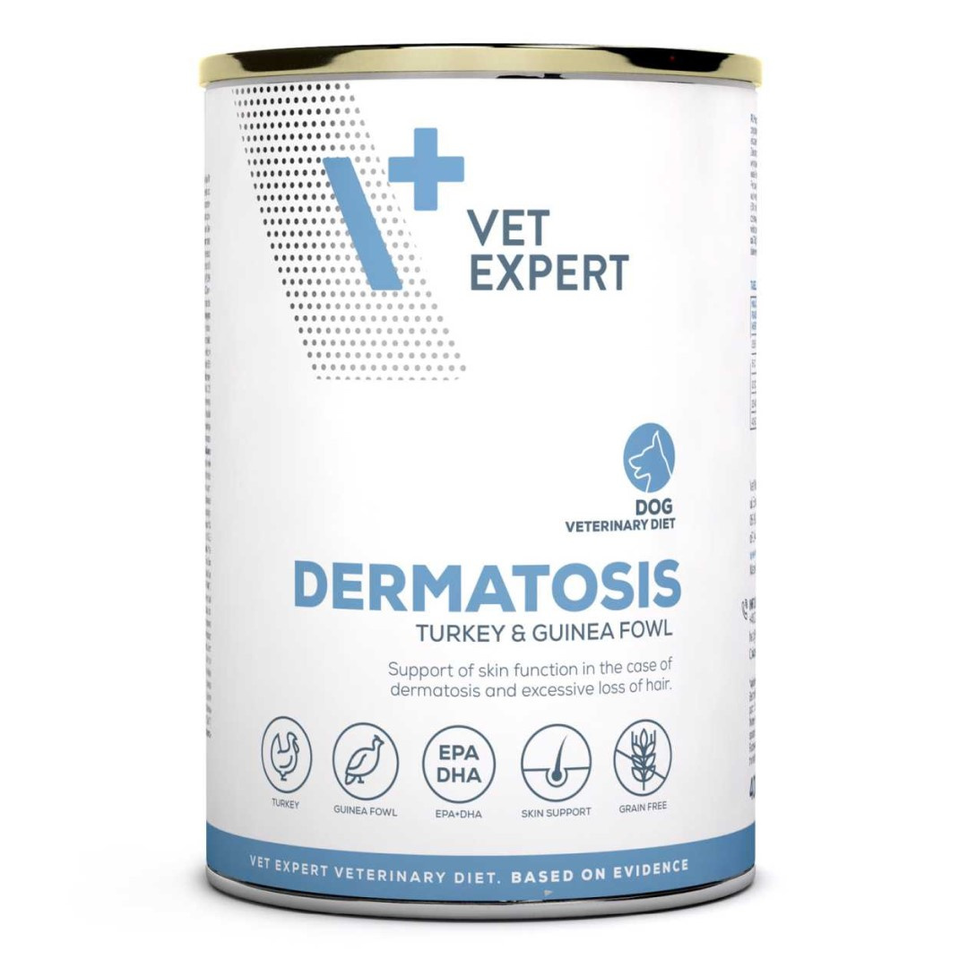 VetExpert Veterinary Diet Dermatosis Mokra Karma Dla Psa z Łososiem