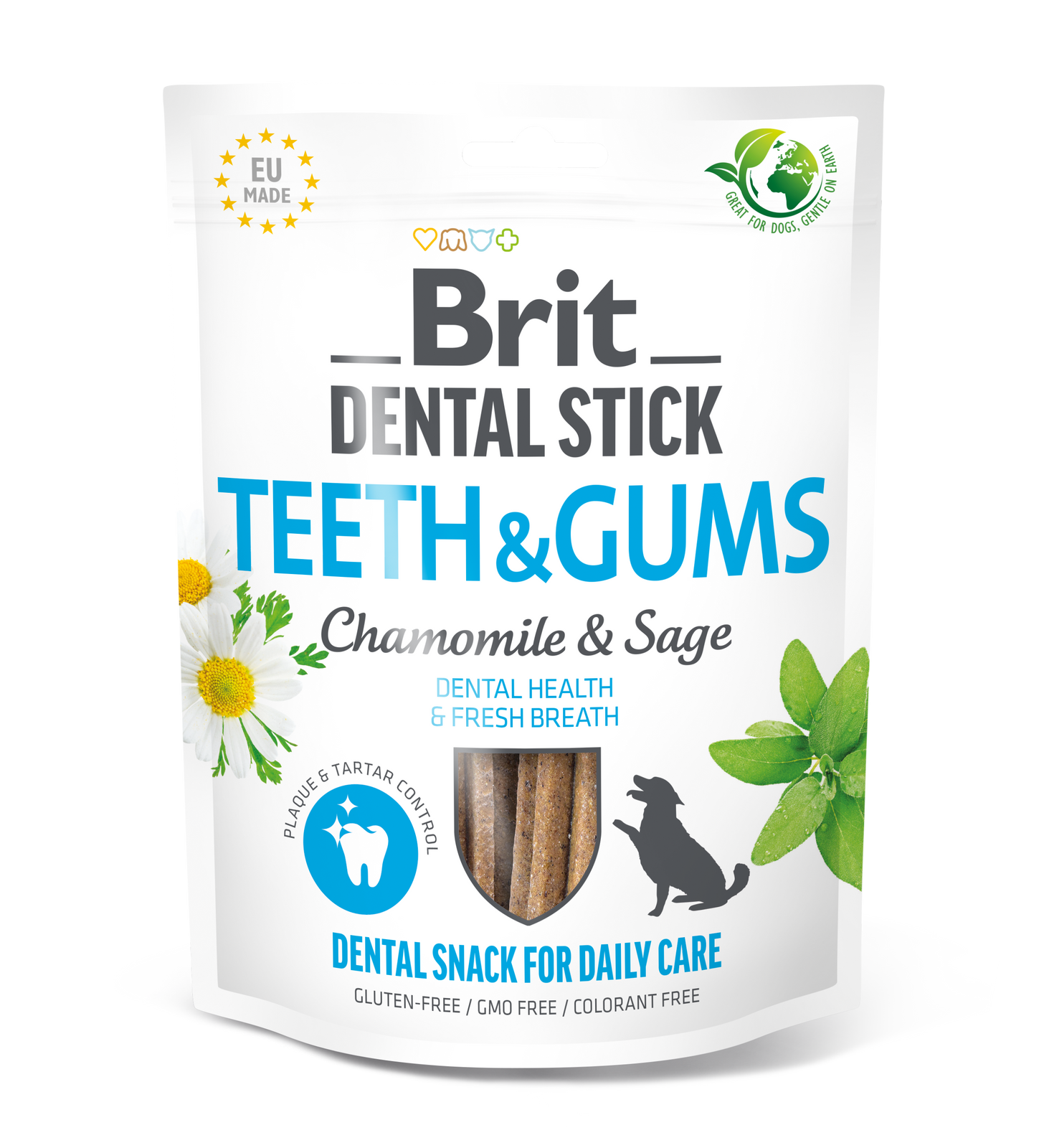 Brit Dental Stick Teeth Gums Rumianek Szałwia Przysmak Dentystyczny Dla Psa
