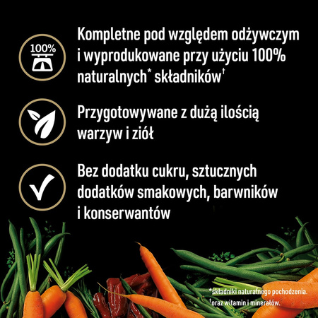 Cesar WOŁOWINA z groszkiem, marchewką i ziołami 400g Puszka, mokra karma dla dorosłych psów