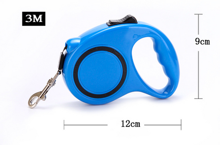 Automatyczna smycz dla małych i średnich psów SJ-190, obciążenie do 12kg, długość 3m, Niebieski