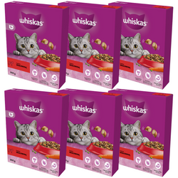 Whiskas Adult 6x300g Sucha Karma Pełnoporcjowa Dla Dorosłych Kotów Z Wołowiną