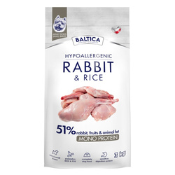 Baltica Adult Królik z Ryżem XS/S 3kg Hipoalergiczna Sucha Karma Dla Psów Miniaturowych i Małych Ras