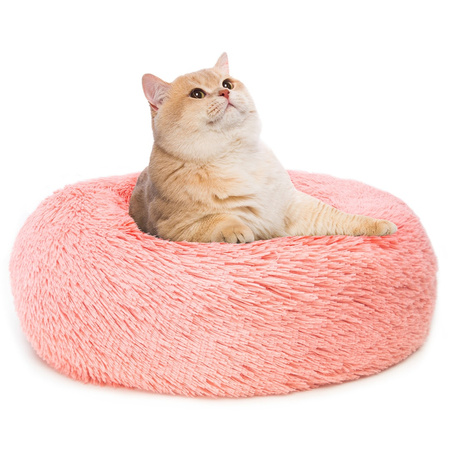 Pluszowe Legowisko Dla Psa I Kota M 60cm W Kolorze Bladoróżowym