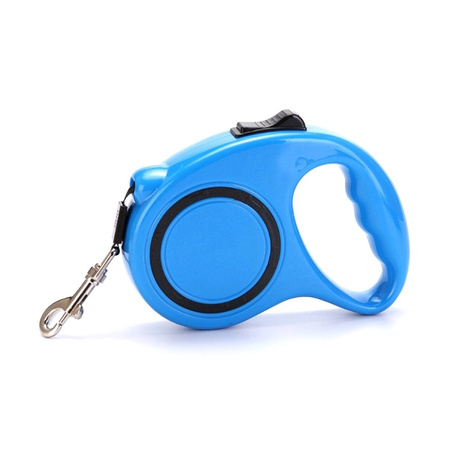 Automatyczna smycz dla małych i średnich psów SJ-190, obciążenie do 12kg, długość 5m, Niebieski