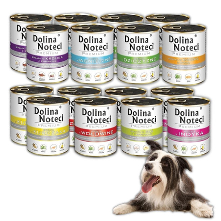 Dolina Noteci PREMIUM Mix Smaków 16x400g BEZ RYB