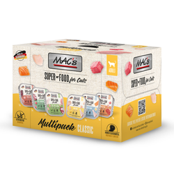 MAC's Cat Multipack 6x100g Bezzbożowa Mokra Karma Dla Kota Kurczak Kaczka Indyk Łosoś Królik Wołowina